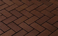 Тротуарная клинкерная брусчатка WEGA  темно-коричневая CRH